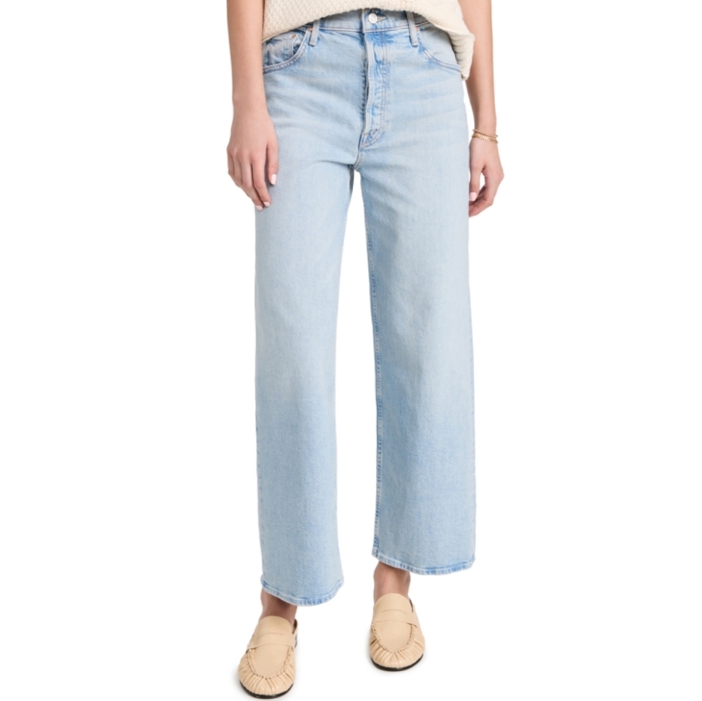 Mother Spinner Skimp Wide Leg Jean in Pre-Party
